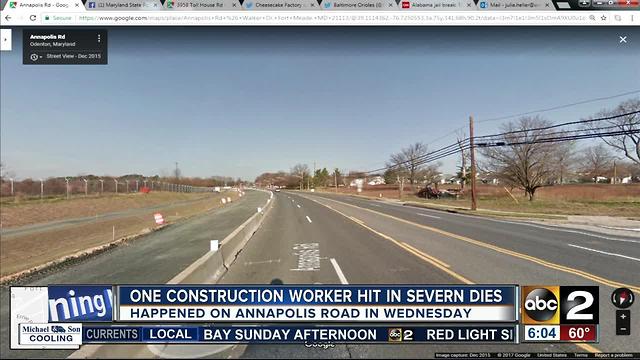 Construction worker dies after being struck by car Wednesday night