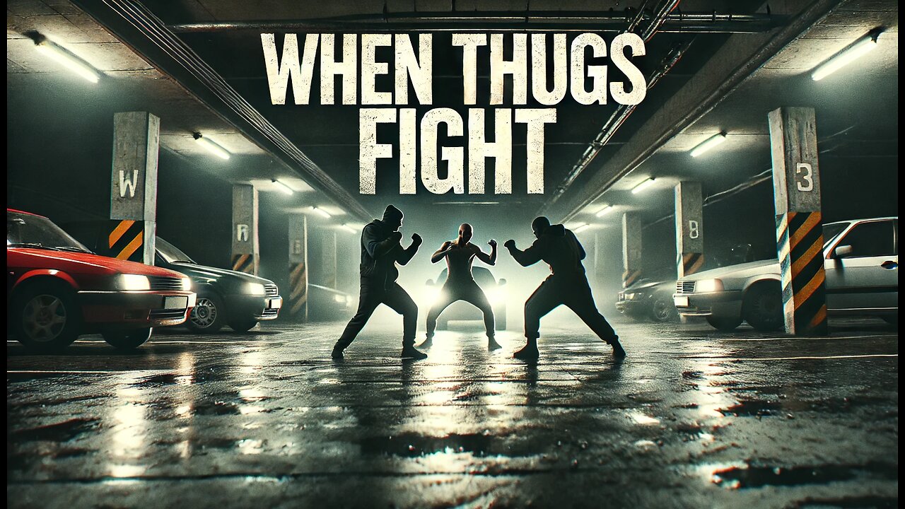 Fighter vs 2 Thugs: Raw Parking Garage Showdown at Night! 💥👊