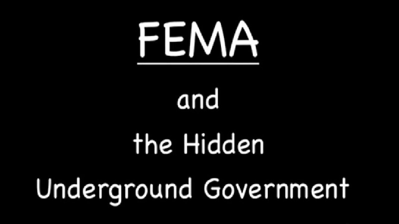 FEMA And The Hidden Underground Government - The Underground War..- 9/10/24..