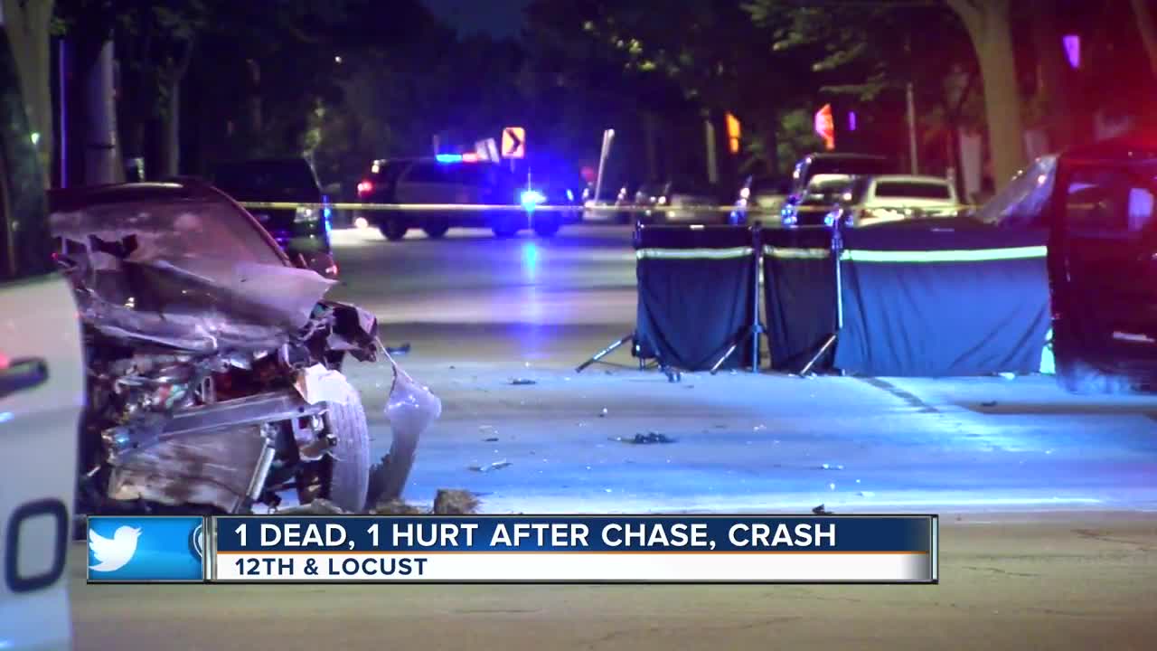 1 Dead, 1 Injured after chase, crash