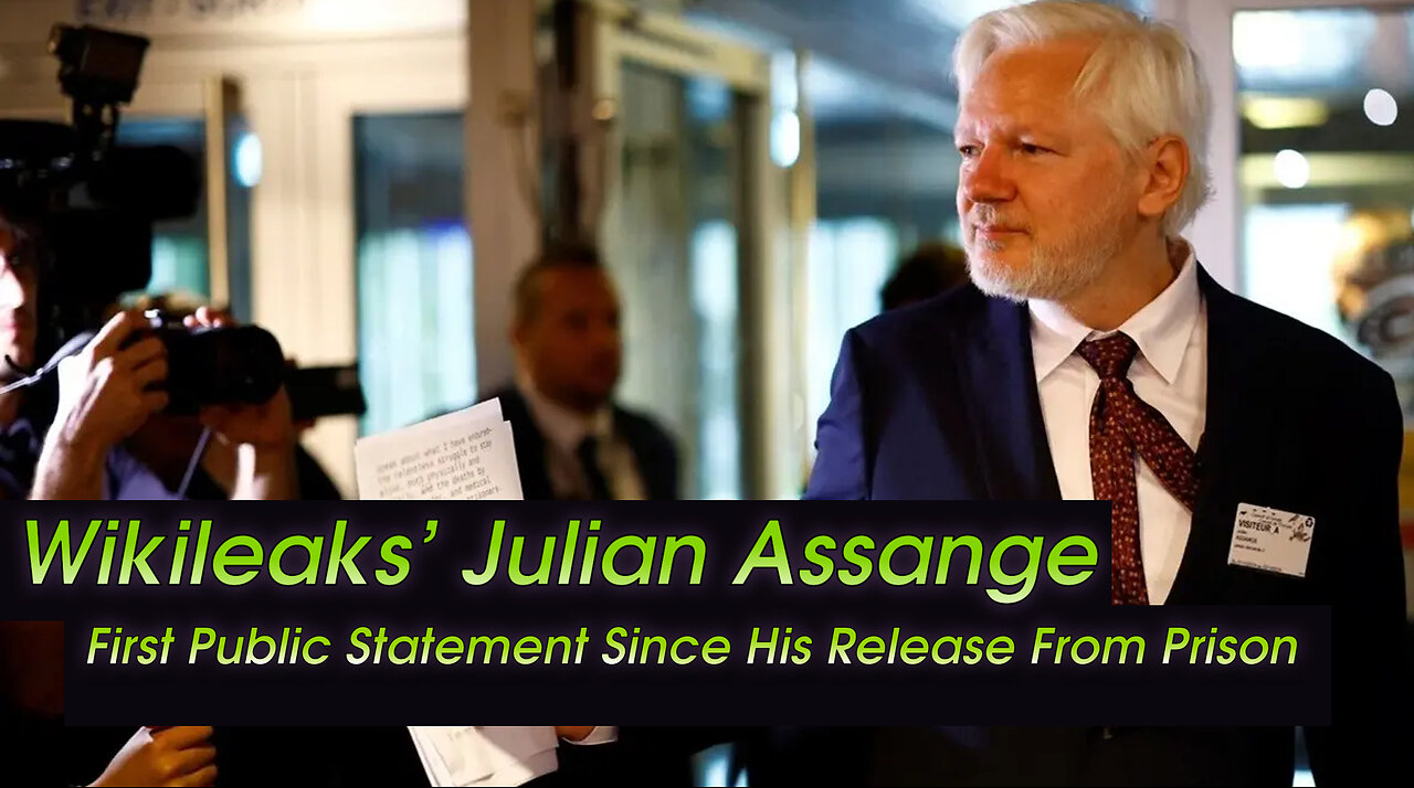 Wikileaks’ Julian Assange First Public Statement Since Release From Prison - Council of Europe