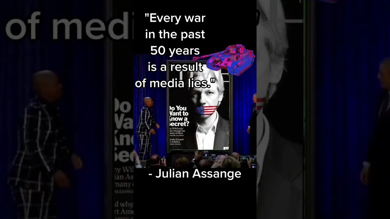 Julian Assange Said WHAT?! 🤯 Media Lies Us into War Wikileaks Founder Antiwar #quotes #shorts