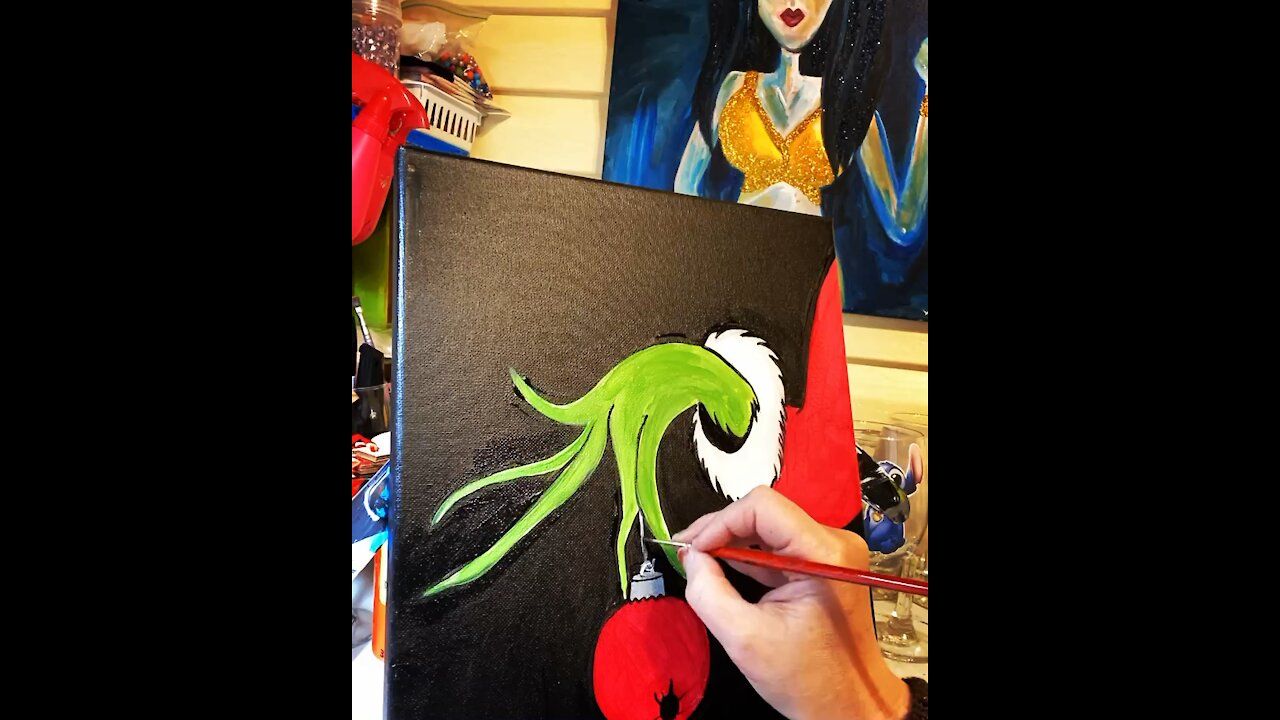 Really fast Grinch painting
