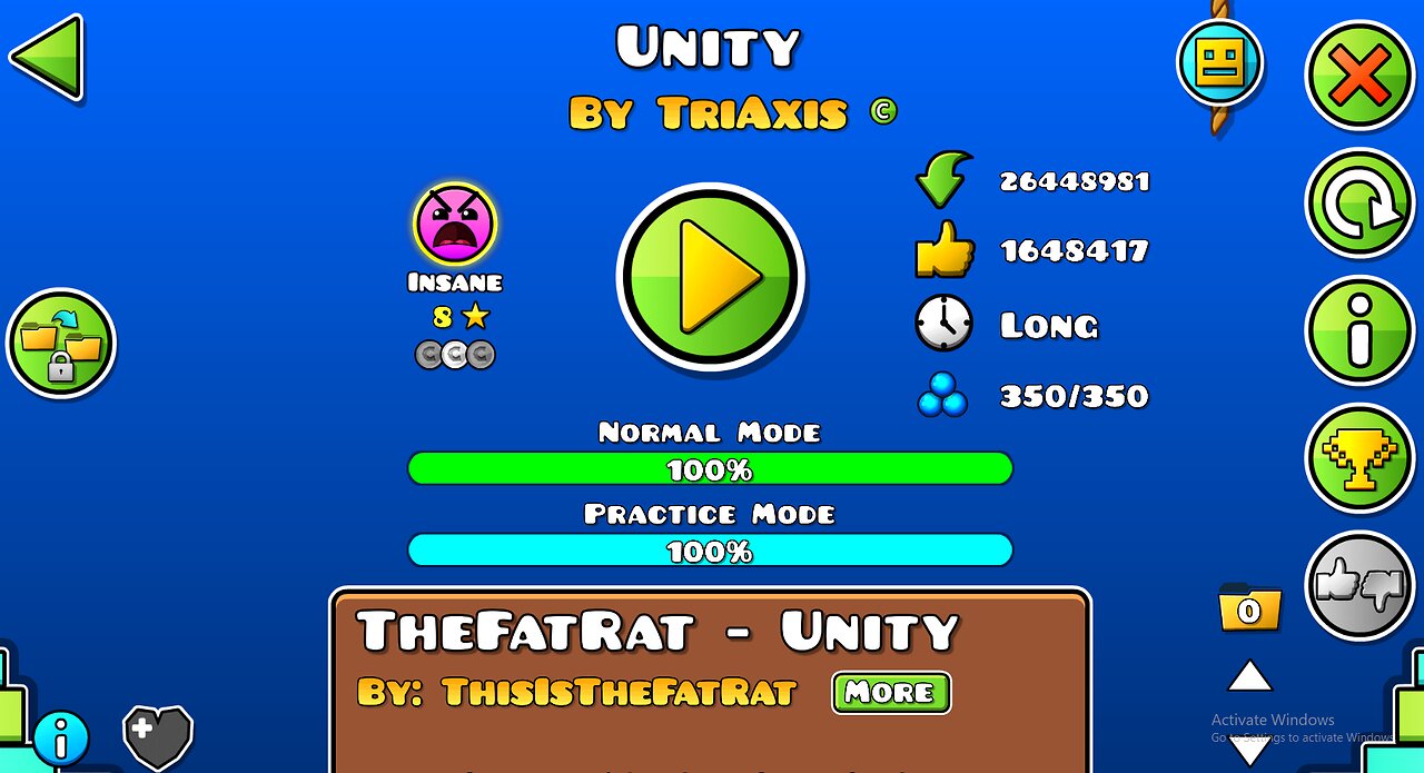 Trying to beat UNITY!. Geometry Dash