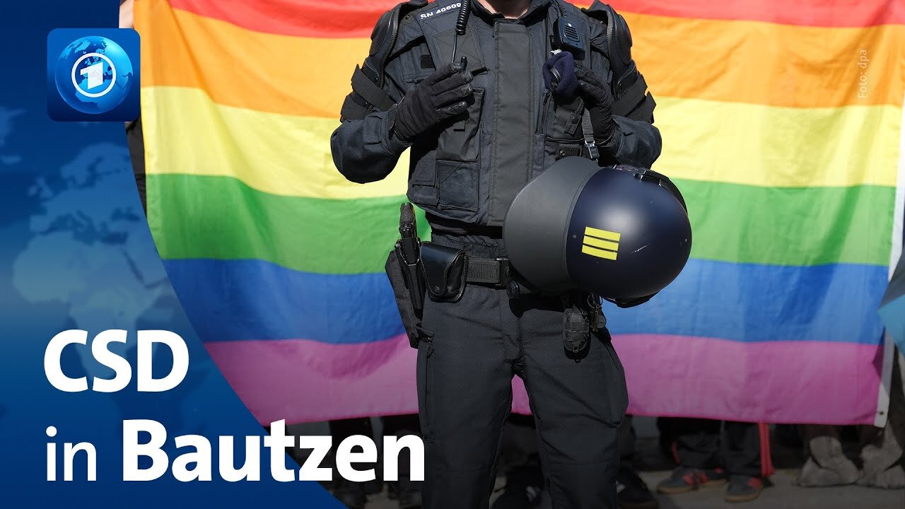 Christopher Street Day: Parade in Bautzen unter Polizeischutz