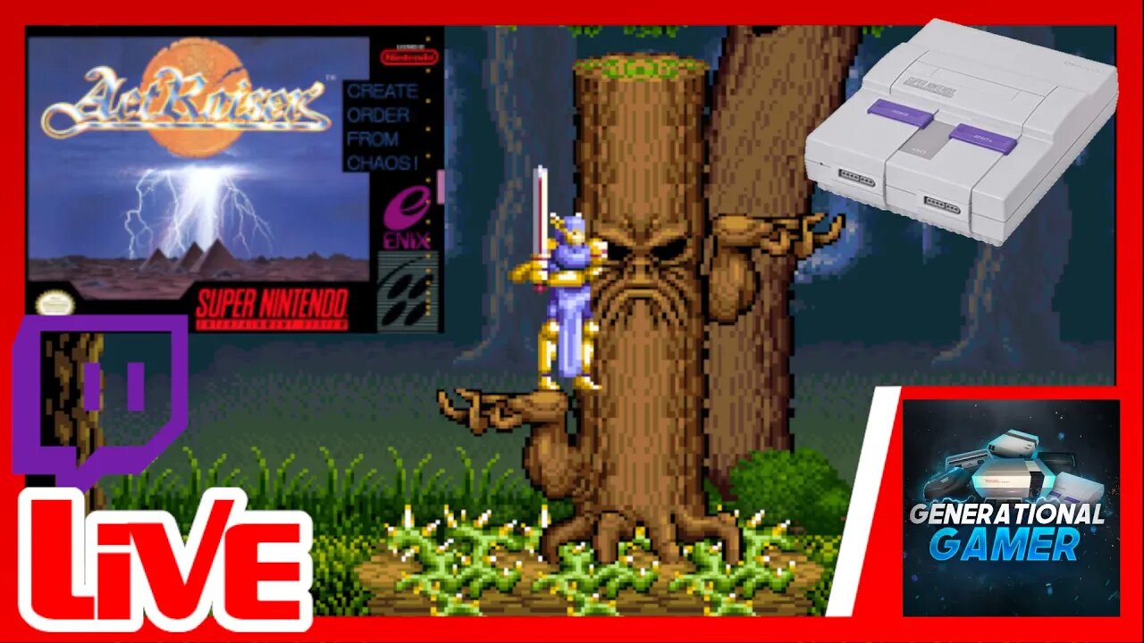 ActRaiser (SNES) Live Stream on Twitch - Part 1 (Gameplay)