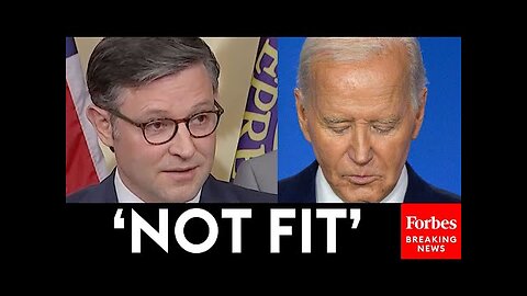 Speaker Johnson Demands Biden Step Down