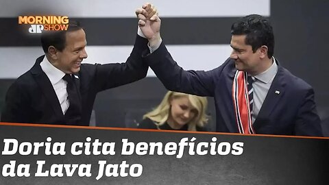 Governador João Doria: “Não deixo de apoiar Sergio Moro”