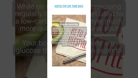 Keto Tip of the Day - Regular Exercises Enhances Keto