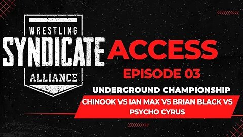 (SWA Access 03)-Underground Championship:Chinook vs Ian Max vs Brian Black vs Pyscho Cyrus-(WWE2K22)