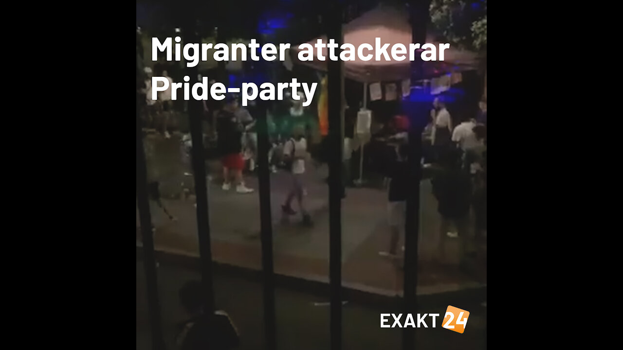 Migranter attackerar Pride-party i Spanien