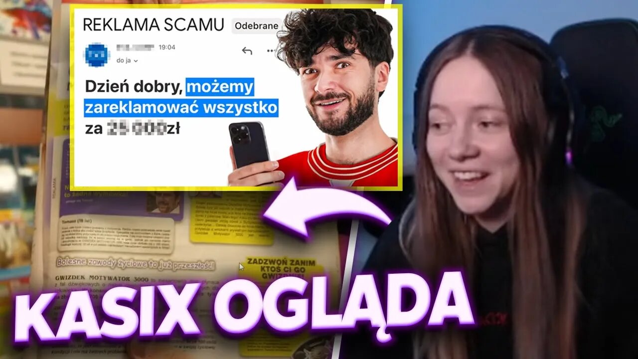 kasix ogląda ojwojtek reklamuje scam w gazecie