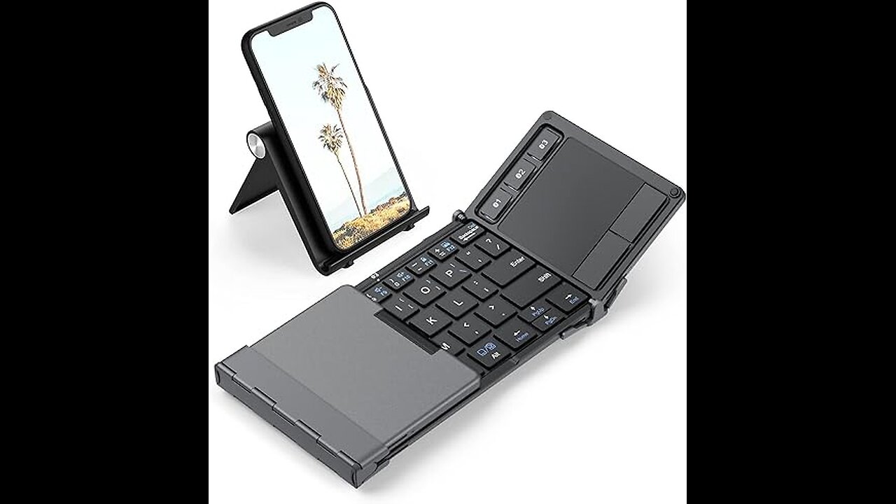 iClever BK08 Foldable Bluetooth Keyboard - Pocket-Sized Power for All Devices!