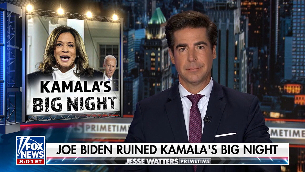 Jesse Watters: Biden Just 'Derailed' Kamala Harris' Campaign