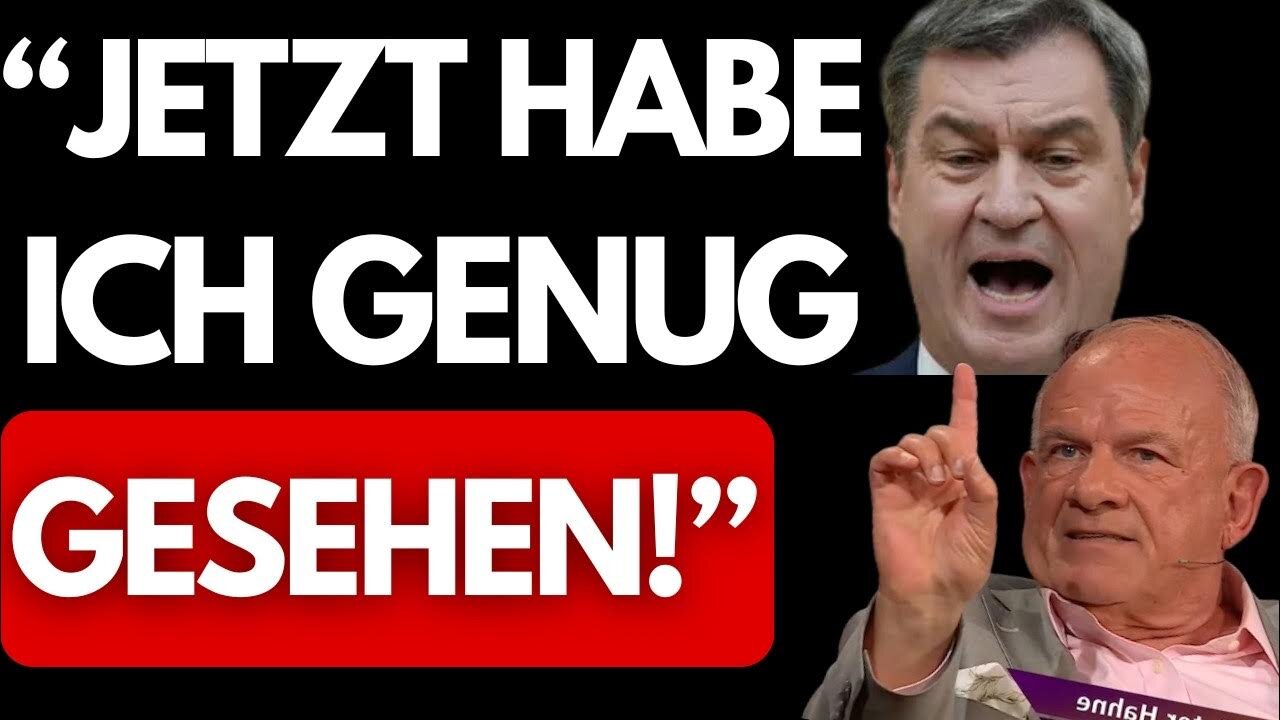 RÜCKTRITT SOFORT!🚨..Peter Hahne geht auf Markus Söder Los!@Rationale Politik🙈