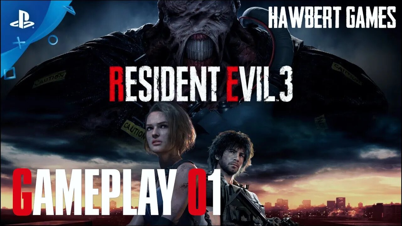 Resident Evil 3 Remake - Gameplay 01 - #hawbertgames #residentevil3