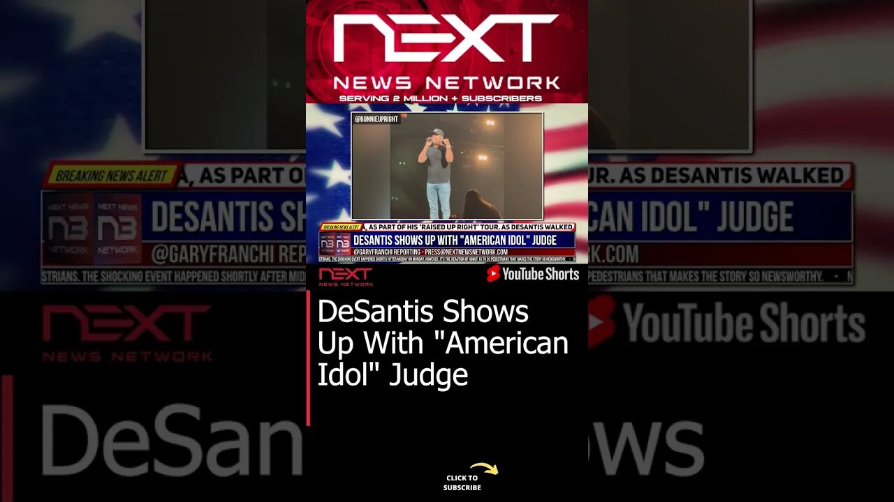 DeSantis Shows Up With ""American Idol"" Judge #shorts