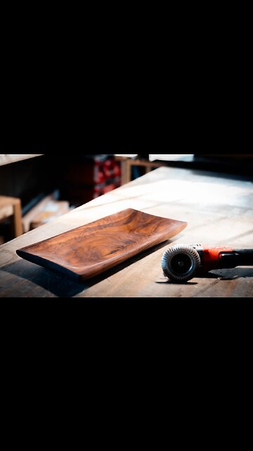 A little teaser for my next video. powercarving a decorative bowl #shorts