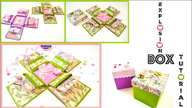 DIY crafts: How to make an exploding box card