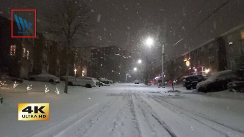 What A Winters Night ((4K)) Walk - Part 2