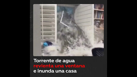 Riada inunda una casa tras reventar una ventana en EE.UU.