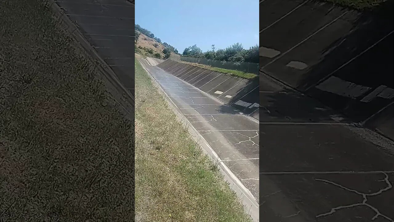 Stevens Creek Reservoir spillway