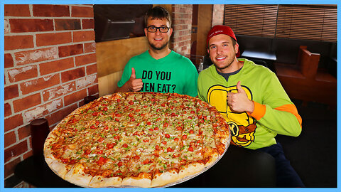 WIN $200 IF YOU CAN FINISH INDIANA'S LARGEST PIZZA CHALLENGE!