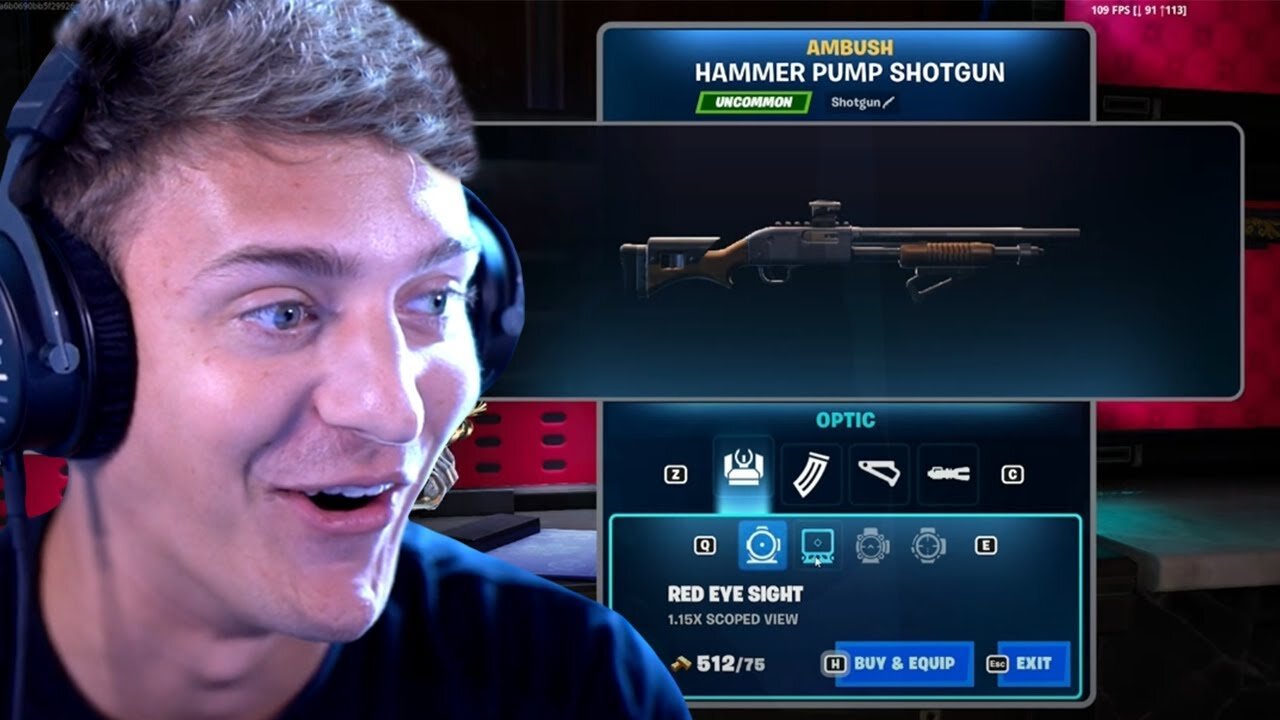 Ninja Reacts To The Weapon Customization In Fortnite Chapter 5!