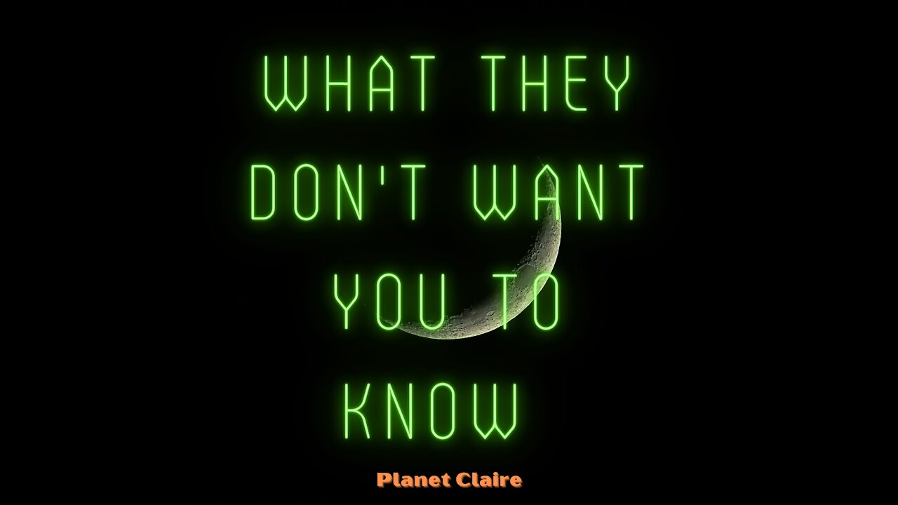 What They (Great Resetters) Don't Want You to Know