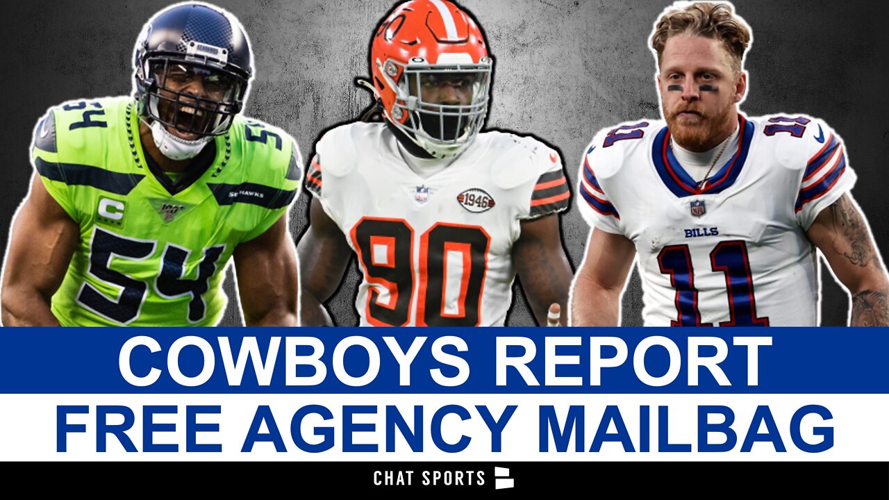 Cowboys Free Agency Rumors Mailbag On Jadeveon Clowney, Jarvis Landry, Bobby Wagner, Cole Beasley