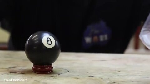 I Make an 8 Ball out of Solid Resin-1