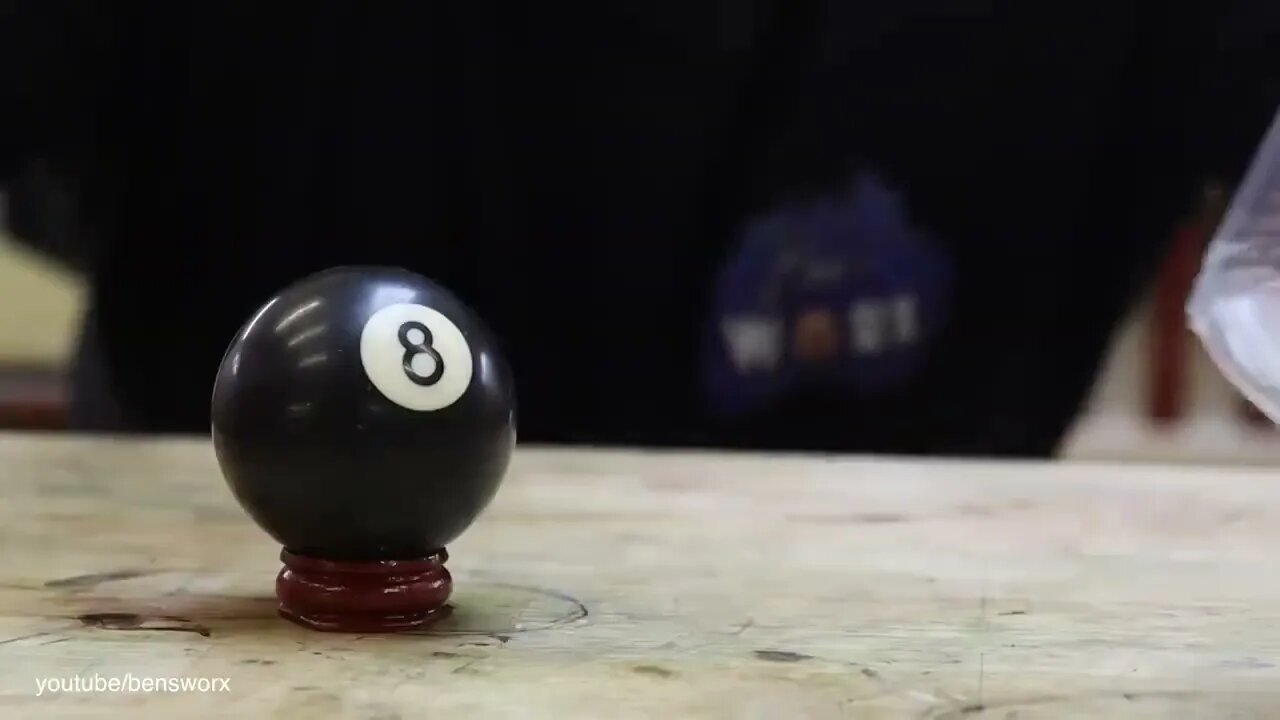 I Make an 8 Ball out of Solid Resin-1