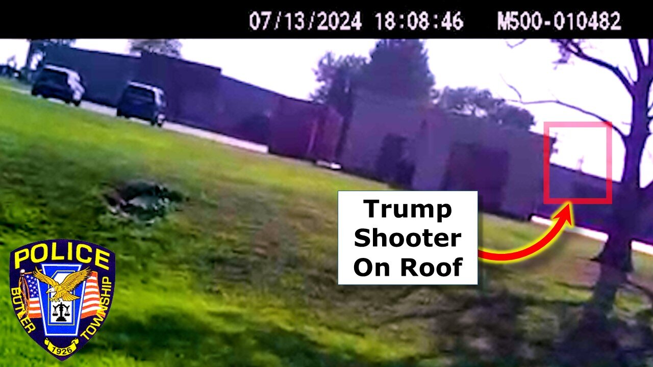 Cops Dashcam: How Trump Shooter Got On Roof NEW Angle