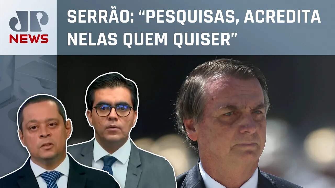 Bolsonaro deixa o governo com 39% de aprovação e 36% e reprovação; Serrão e Vilela comentam