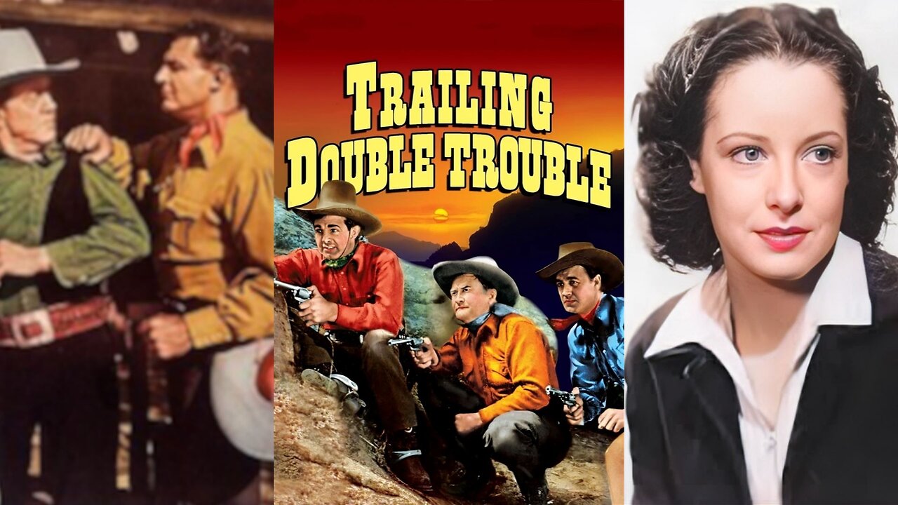 TRAILING DOUBLE TROUBLE (1940) Ray 'Crash' Corrigan, John King & Lita Conway | Western | COLORIZED