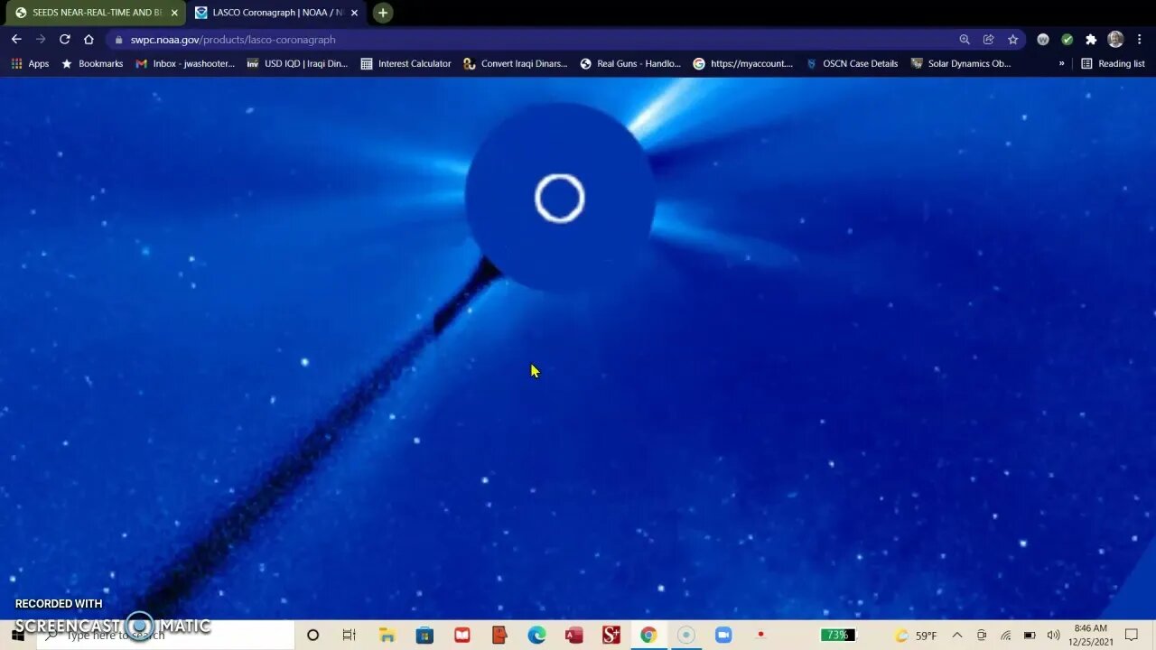 Merry Christmas..Christmas comet Leanord, Incoming CME, Nibiru?