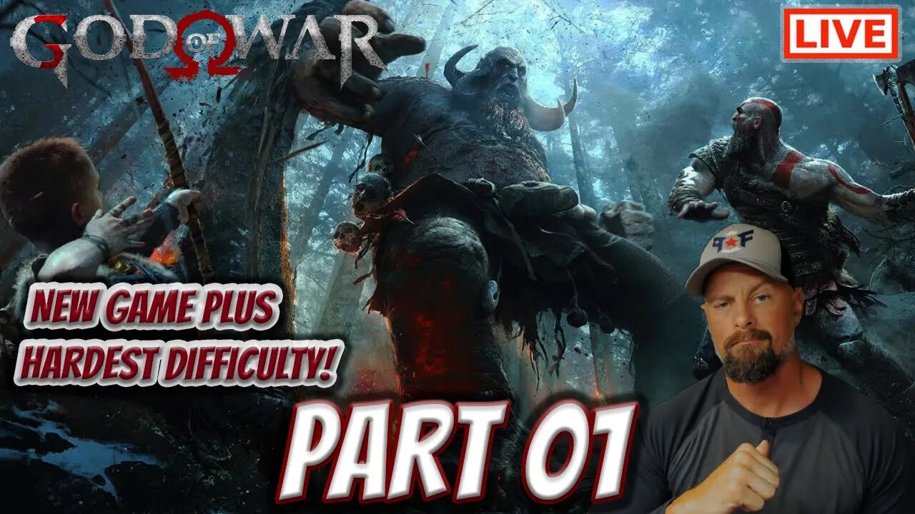 God of War 2018 NG+ Live Stream - Part 01: Putting My Skills To The Test (Hardest Difficulty)