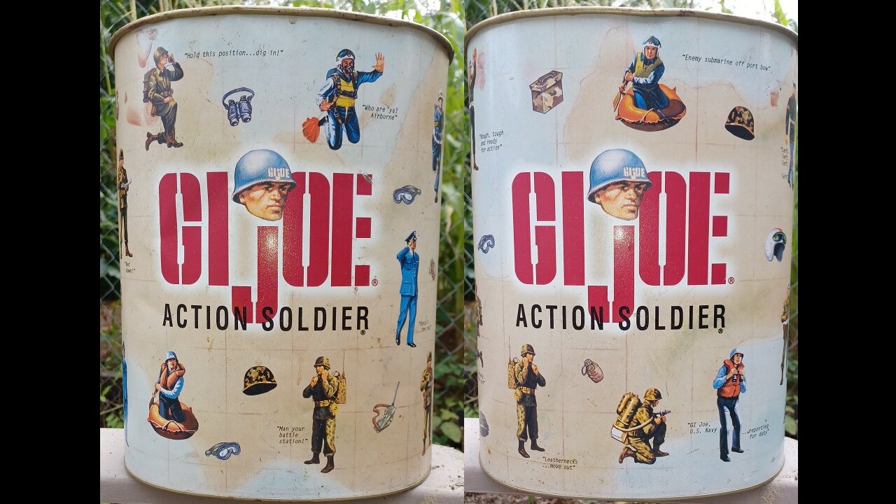 G.I. JOE WASTEBIN/TRASHCAN/BASKET, 1997, Hasbro