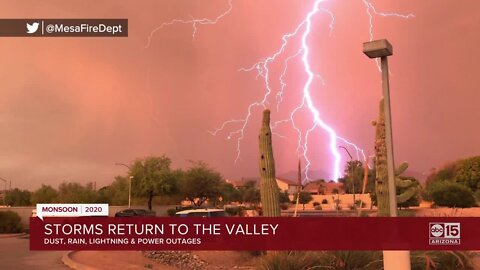 Storms return to the Valley