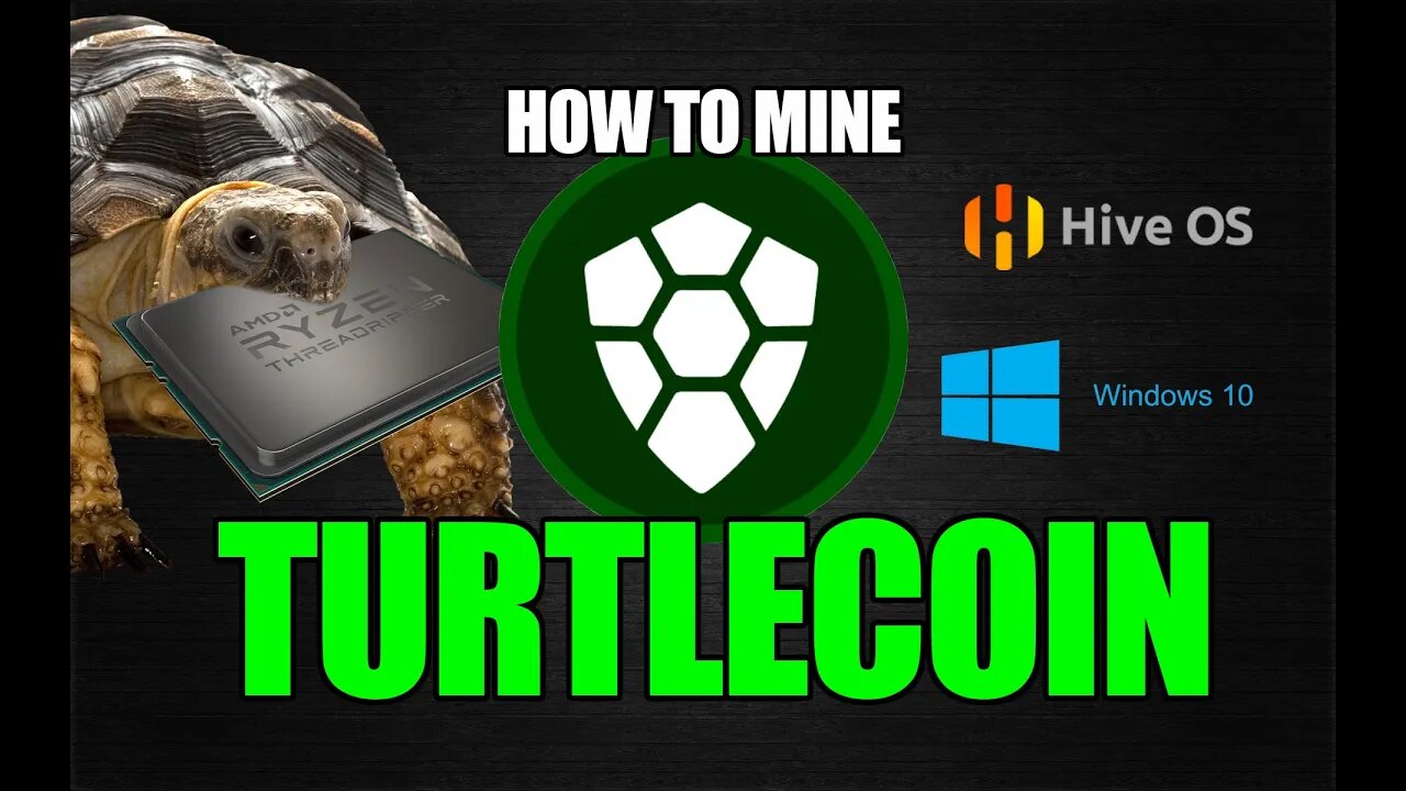 How To Mine TurtleCoin | Windows 10, Hive OS | CPU MINING