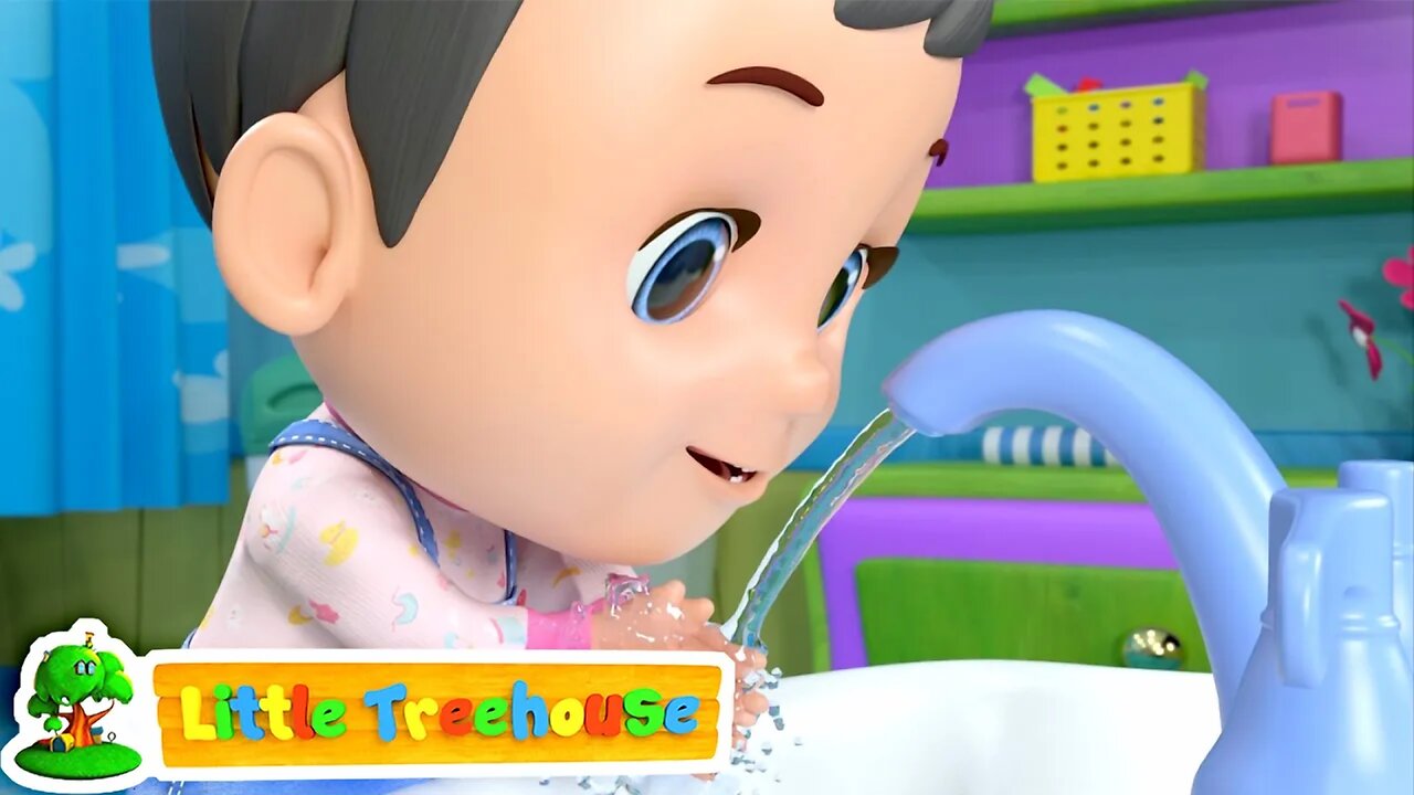 Wash Your Hands Song | Healthy Habits for Kids | Nursery Rhymes & Baby Songs | Little Treehouse