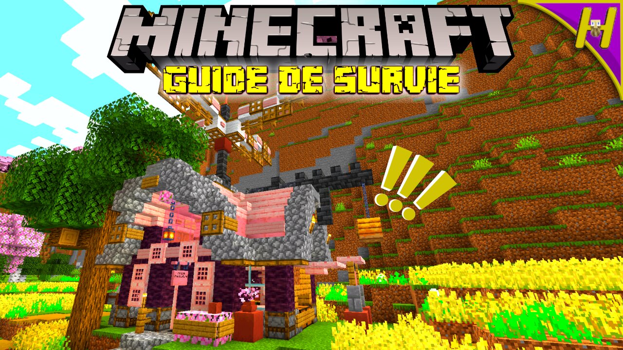 🌸 10+ idées Déco Simple Pour ta Maison de Départ :: 1.20+ Guide de Survie Minecraft #5