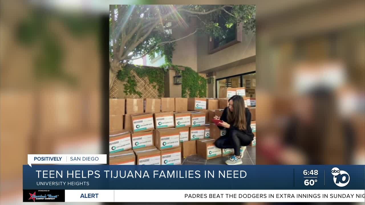 Teen helps Tijuana families in need