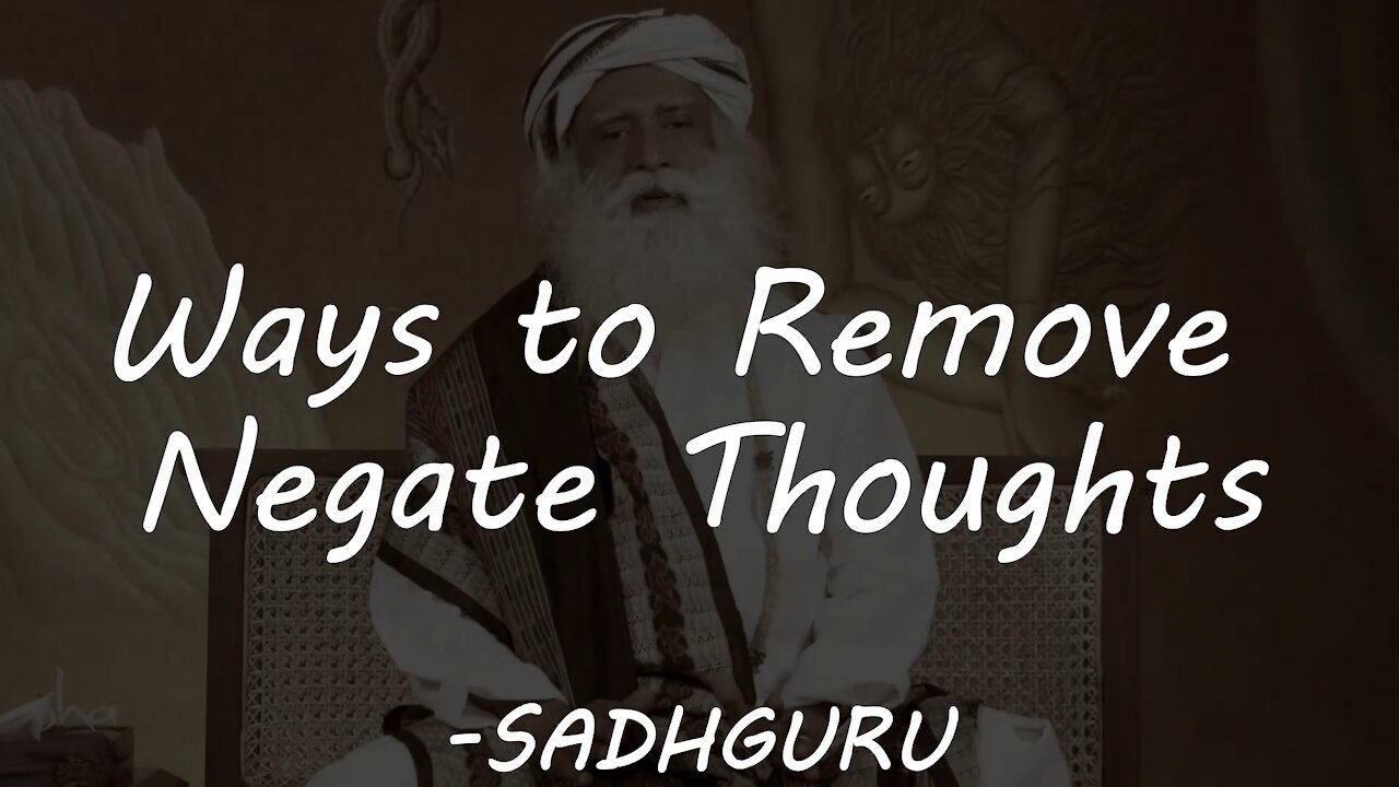 Sadhguru- HOW TO HANDLE HAD TIMES