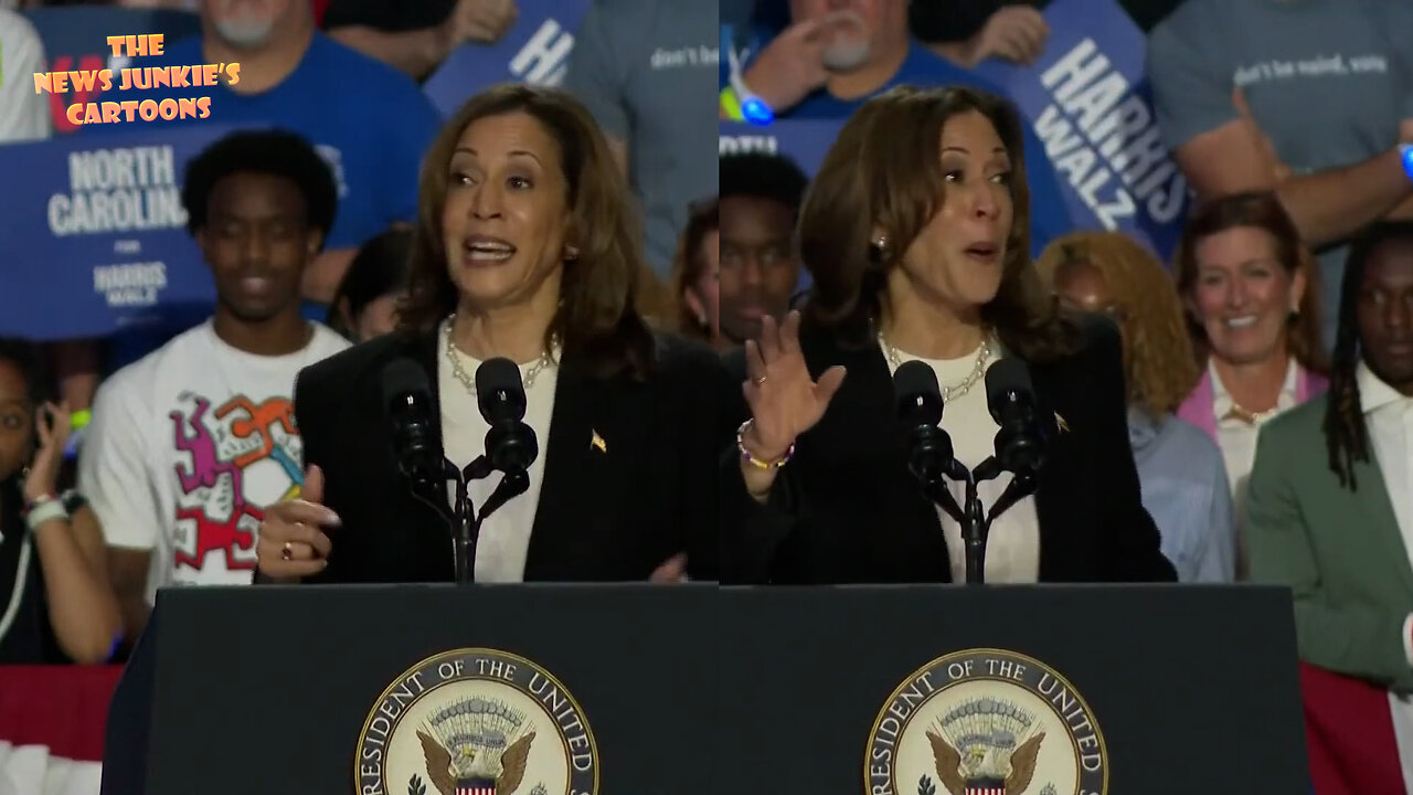 Kamala Harris sounds like a hammered woman in a bar at her 20 min rally in Charlotte, NC.