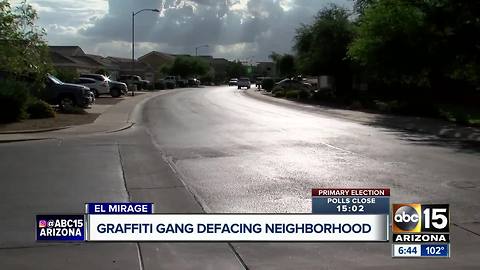 Graffiti gang defacing El Mirage neighborhood