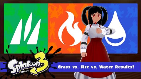 [Splatoon 3 (Splatfest)] Fire vs. Grass vs. Water Final Results!