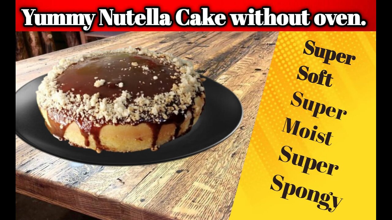 No Oven Yummy Nutella Delight. Quick and Easy Nutella Cake!