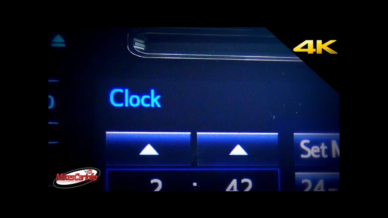 How To Set Clock On a New Toyota