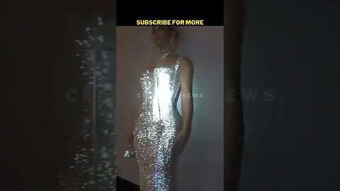 Kim Kardashian Looks Stunning In Silver Sparking Dress